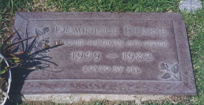 Dominique Dunne grave