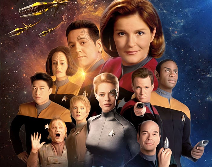 Star Trek Voyager Cast HighQuality