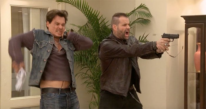 Peter DeLuise and Johnny Depp - 21 Jump Street