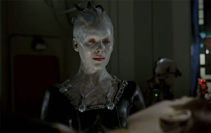 star trek first contact data borg queen